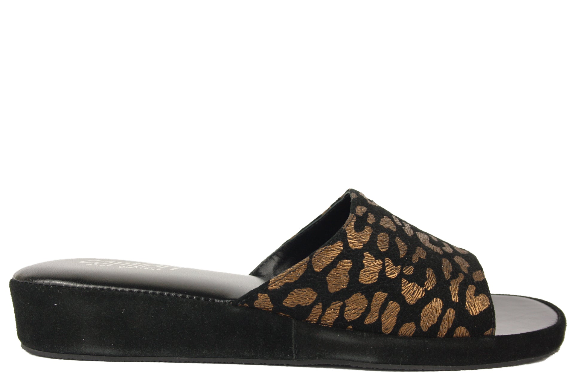 850 COMFORT NERO PANTOFOLA PUNTA APERTA DONNA