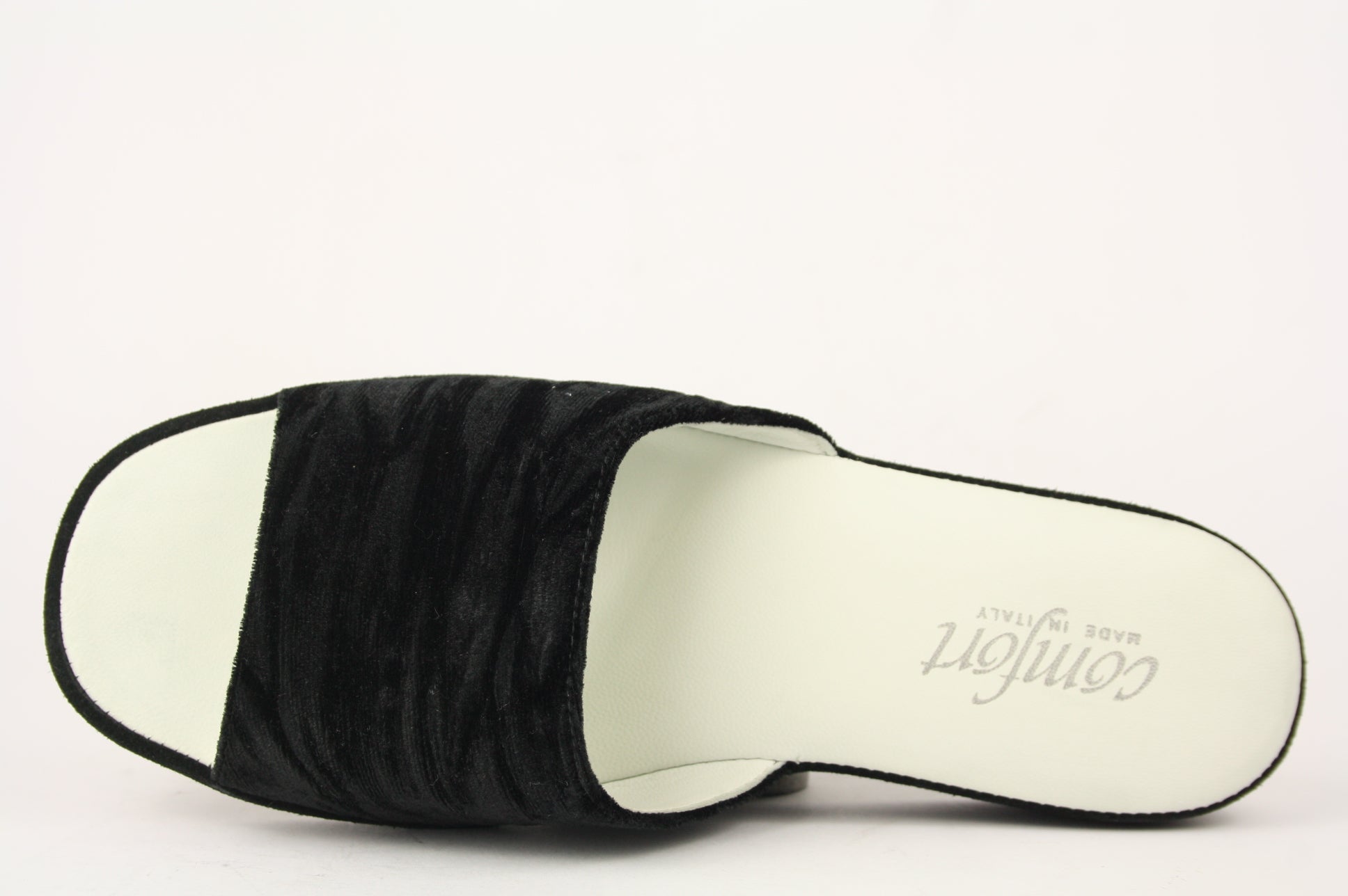 850 COMFORT NERO PANTOFOLA PUNTA APERTA PANTOFOLE