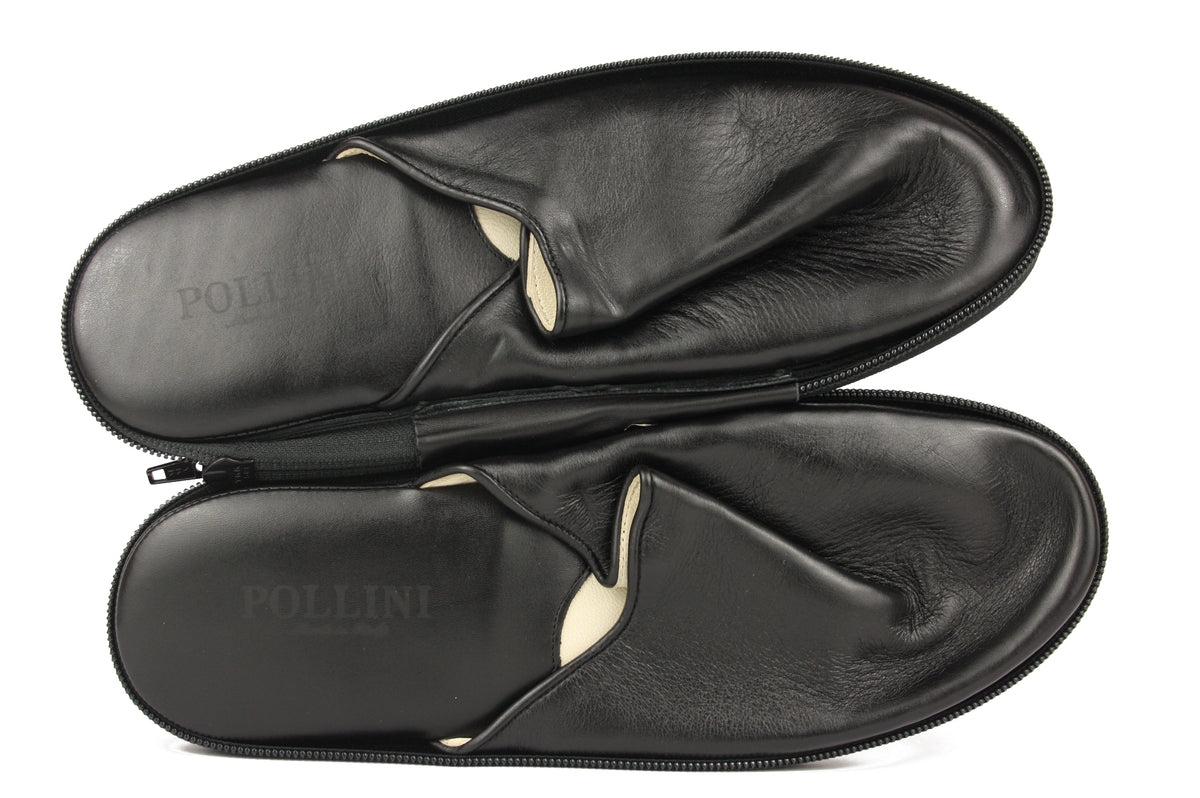 1100 NERO PANTOFOLA PUNTA CHIUSA UOMO