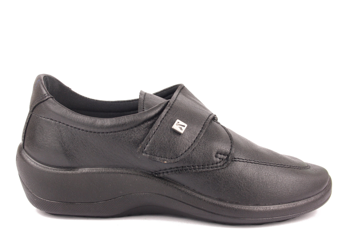 REPOVESI 4626 NERO CHIUSURA A STRAPPO DONNA