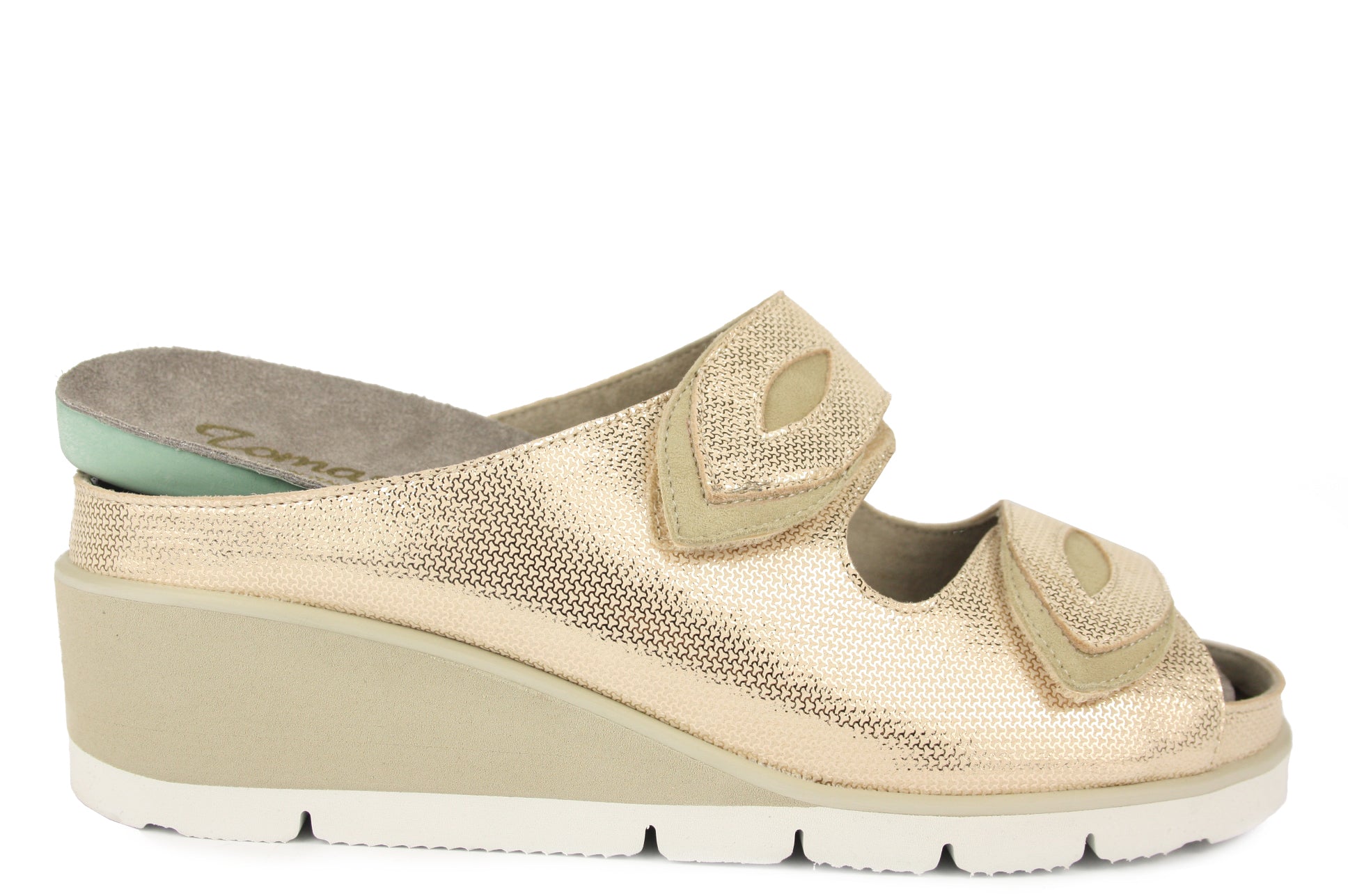 SPIGA O  ORTHO 45 ORO. CIABATTA SANDALO DONNA