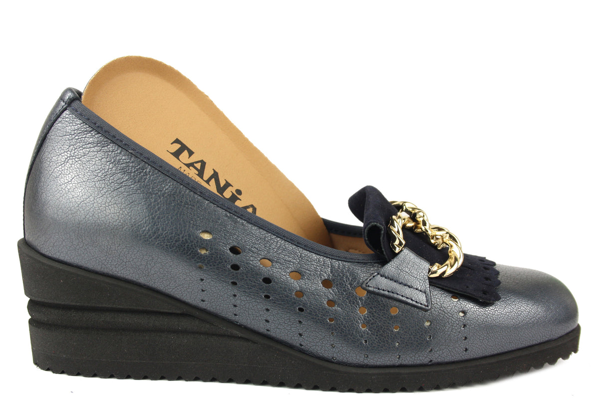 1775 BLU MOCASSINO DONNA