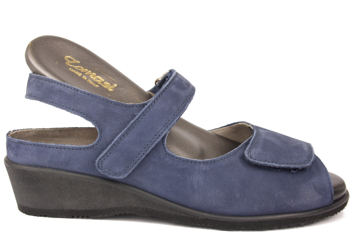 VALE SABOT - MORFLEX BLU SANDALO DONNA