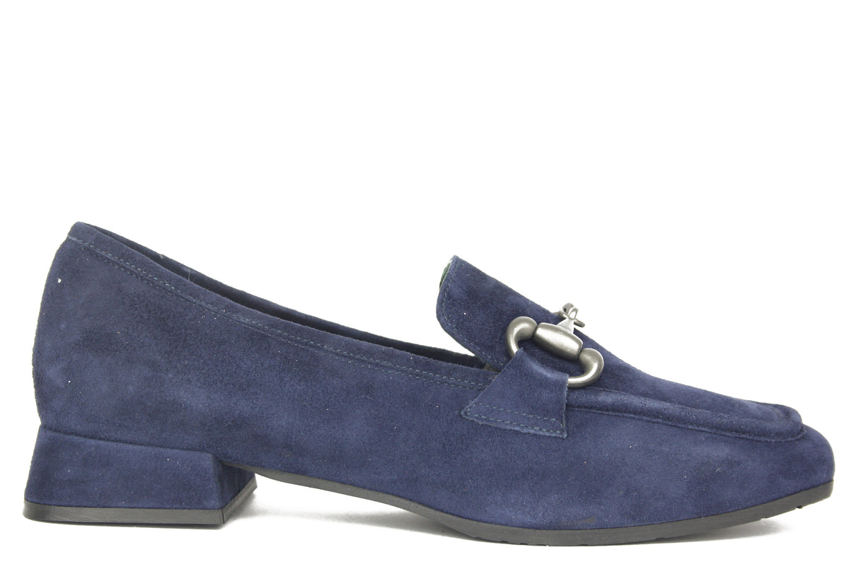 E104 BLU MOCASSINO DONNA