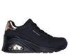 177520 UNO WEDGE NERO LACCI DONNA