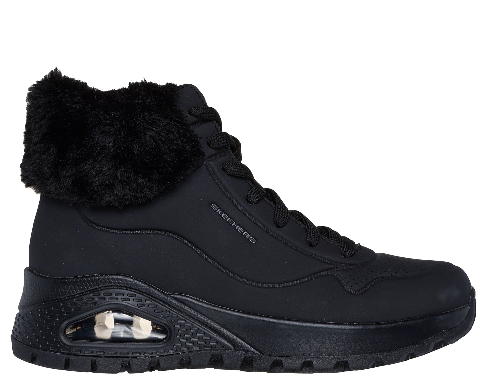 167274 UNO RUGGED NERO LACCI DONNA