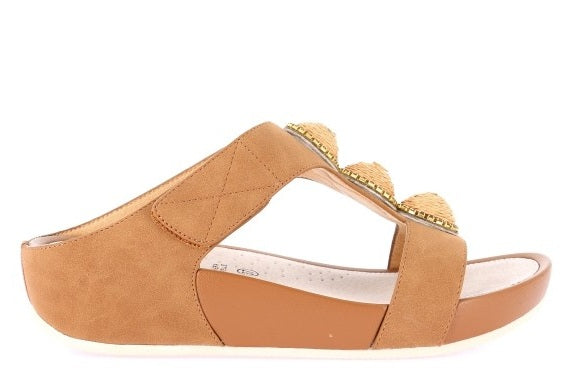 DIRA CI0881 CUOIO CIABATTA SANDALO DONNA
