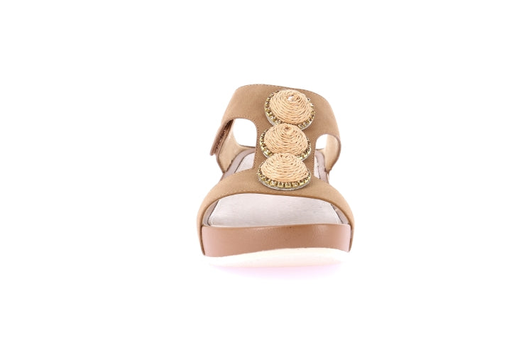 DIRA CI0881 CUOIO CIABATTA SANDALO DONNA