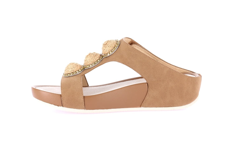 DIRA CI0881 CUOIO CIABATTA SANDALO DONNA