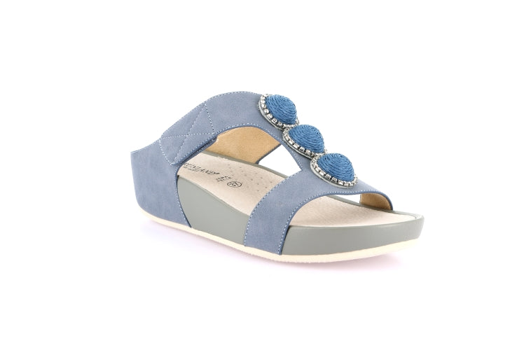 DIRA CI0881 JEANS CIABATTA SANDALO DONNA