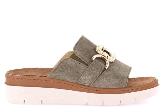 MOLL CE0456 OLIVA CIABATTA SANDALO DONNA