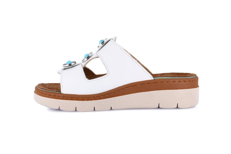 MOLL CE0457 BIANCO CIABATTA SANDALO DONNA