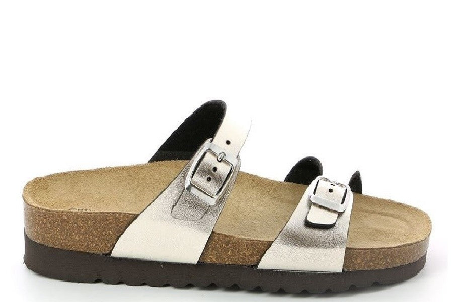 HOLA CB2434 PLATINO CIABATTA SANDALO DONNA