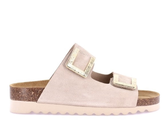 HOLA CB0771 BEIGE CIABATTA SANDALO DONNA