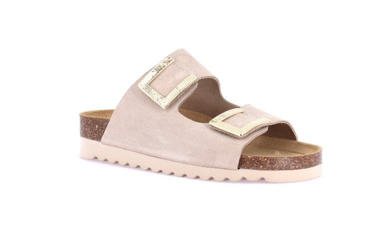 HOLA CB0771 BEIGE CIABATTA SANDALO DONNA
