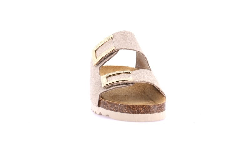 HOLA CB0771 BEIGE CIABATTA SANDALO DONNA