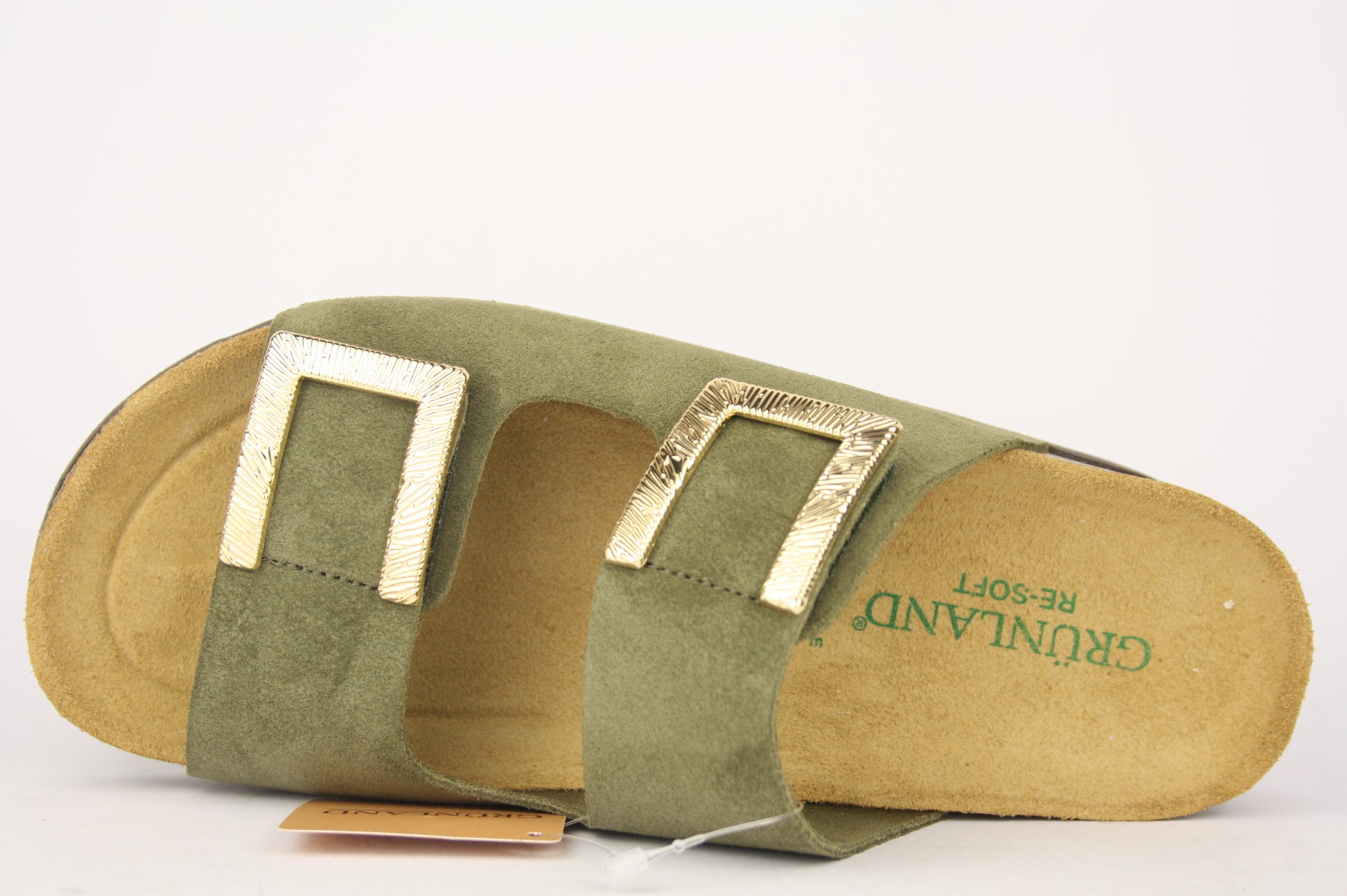 HOLA CB0771 OLIVA CIABATTA SANDALO DONNA