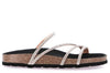 SARA CB0058 PLATINO CIABATTA SANDALO DONNA