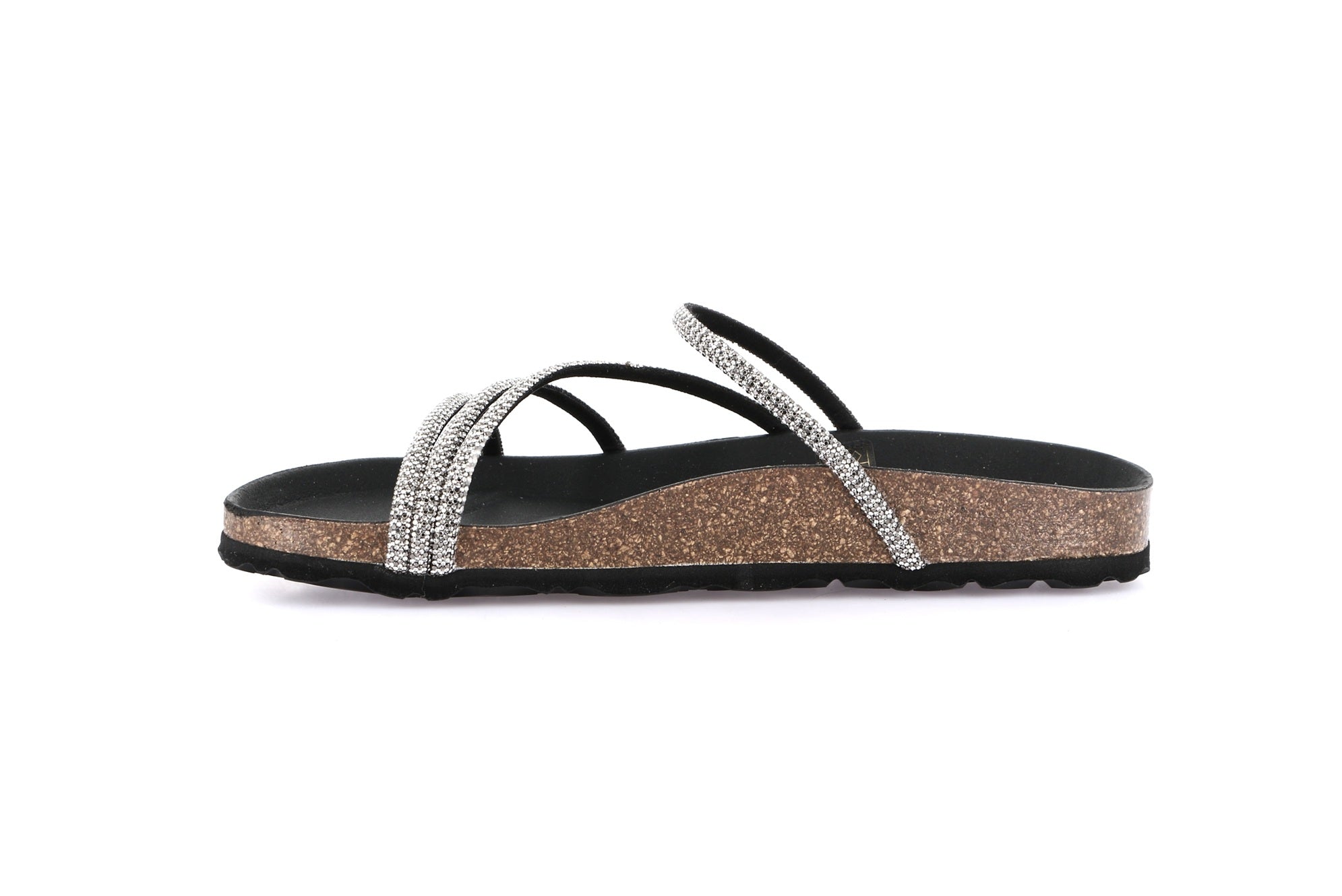 SARA CB0058 NERO CIABATTA SANDALO DONNA
