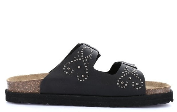 SASA CB0750 NERO CIABATTA SANDALO DONNA