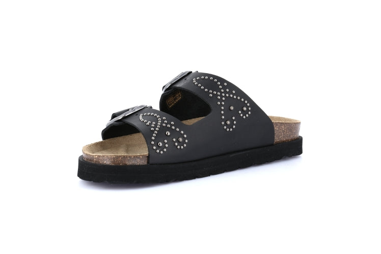 SASA CB0750 NERO CIABATTA SANDALO DONNA