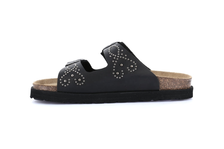SASA CB0750 NERO CIABATTA SANDALO DONNA