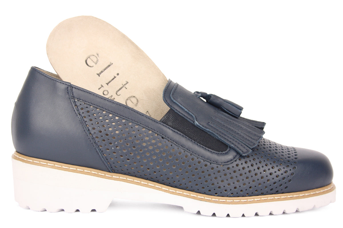 ROSA FOR.- NEW ALMA BLU MOCASSINO DONNA