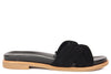 W13054 NERO CIABATTA SANDALO DONNA