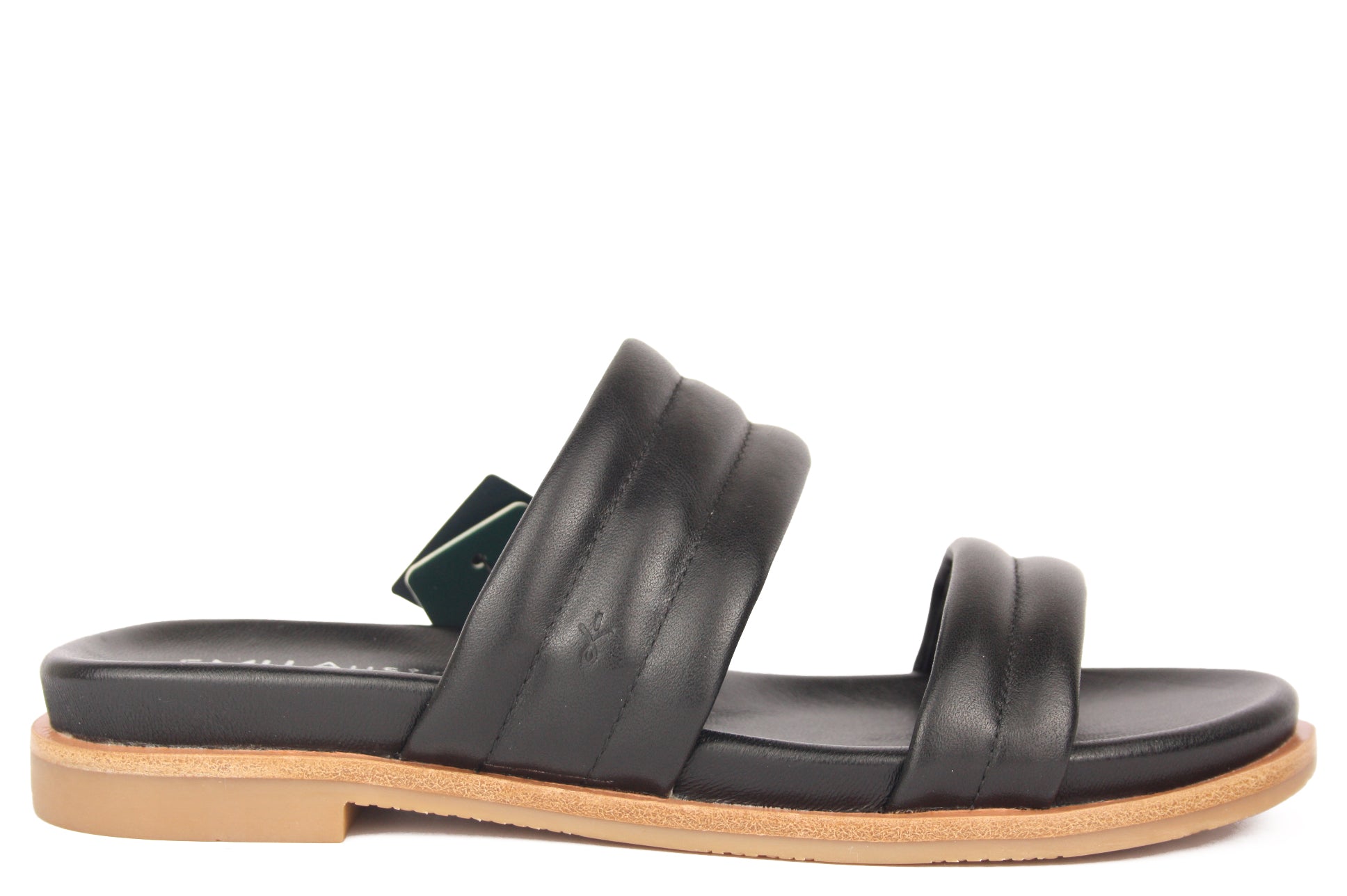 W13174 NERO CIABATTA SANDALO DONNA