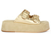 J-122 PLATINO CIABATTA SANDALO DONNA