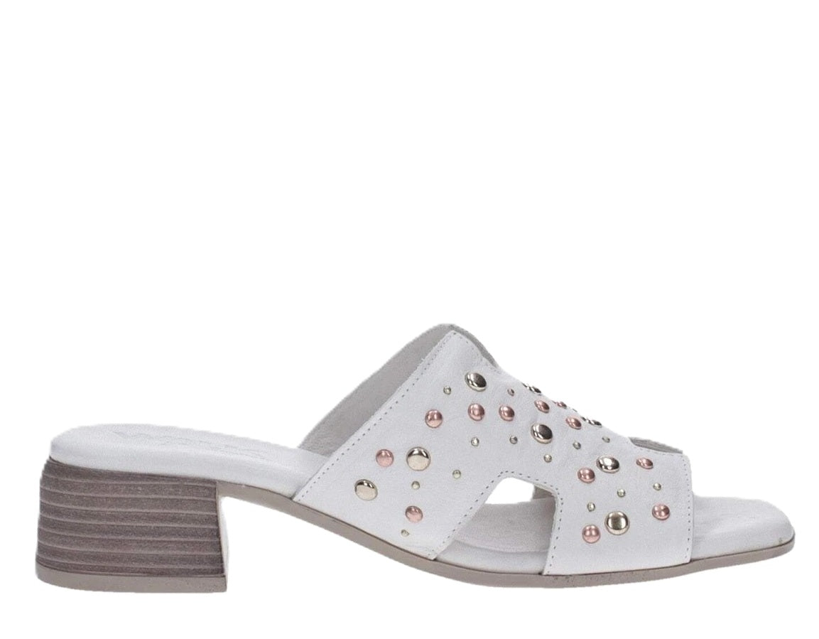K56076 CREMA CIABATTA SANDALO DONNA