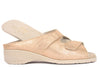 AMANTEA-LARGE ORO. CIABATTA SANDALO DONNA