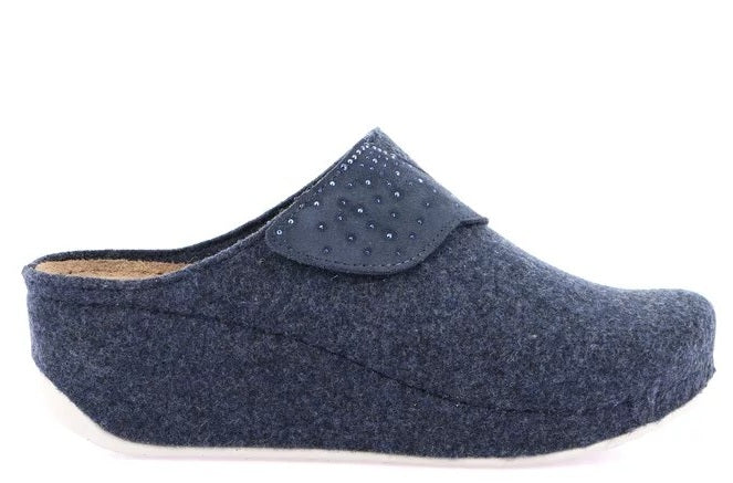RAPY CI1542 BLU PANTOFOLA PUNTA CHIUSA PANTOFOLE