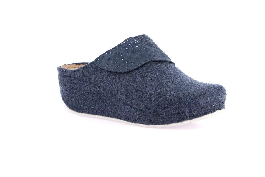 RAPY CI1542 BLU PANTOFOLA PUNTA CHIUSA PANTOFOLE
