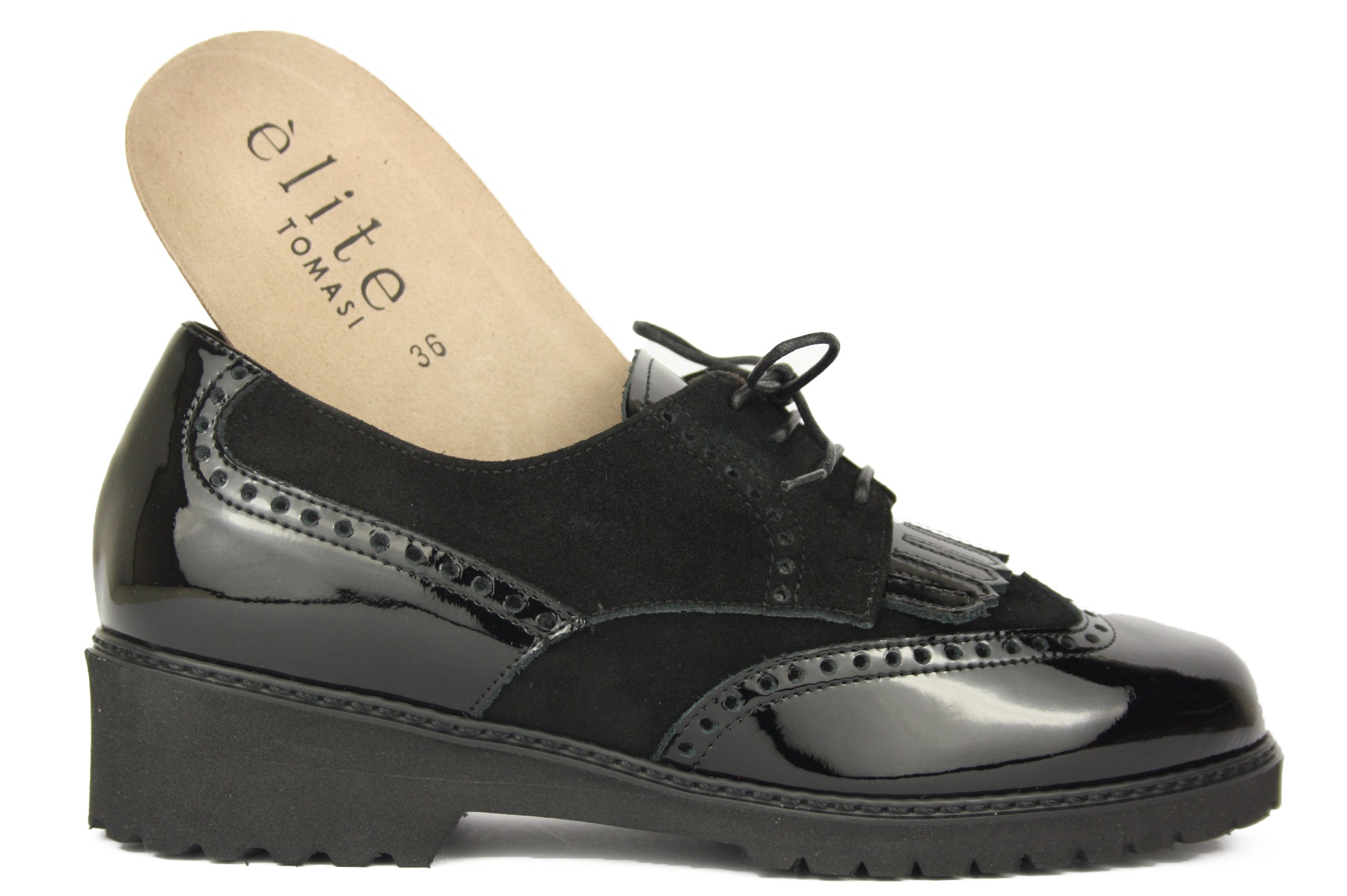 TRINITY N.ALMA NERO LACCI DONNA