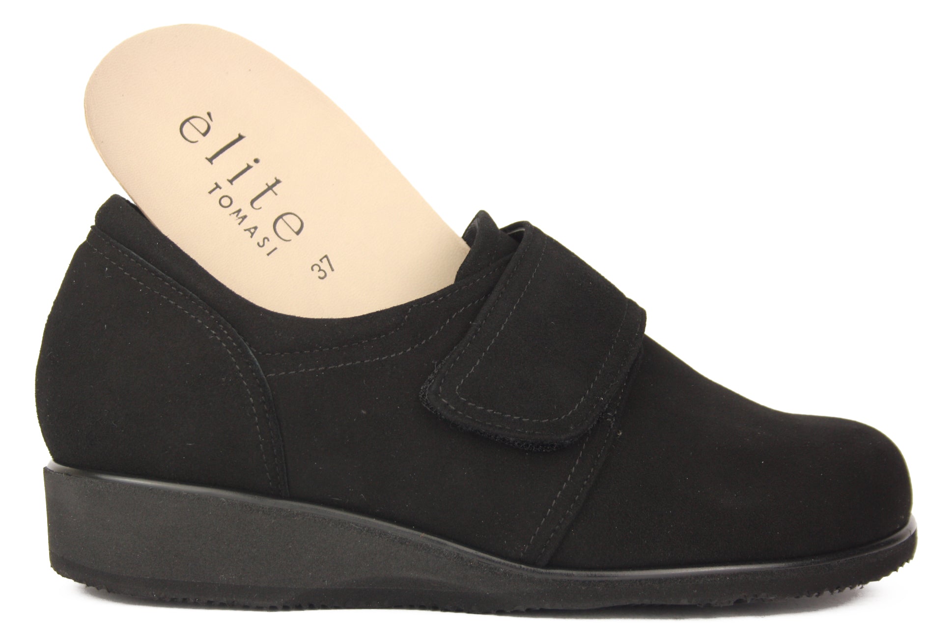 MILVA ORTHO NERO CHIUSURA A STRAPPO DONNA