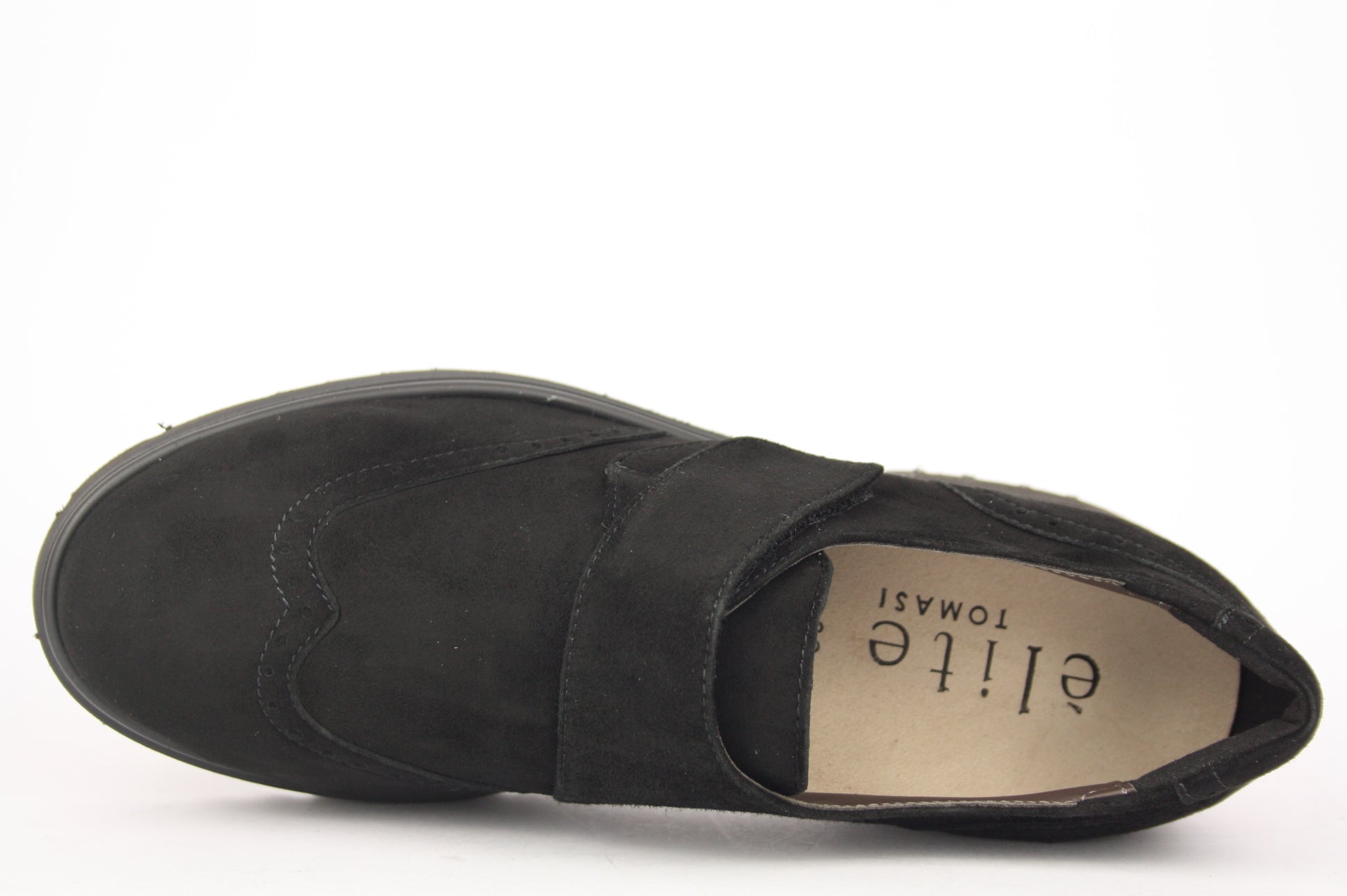 MIRIAM LISCIO VELCRO NERO CHIUSURA A STRAPPO DONNA