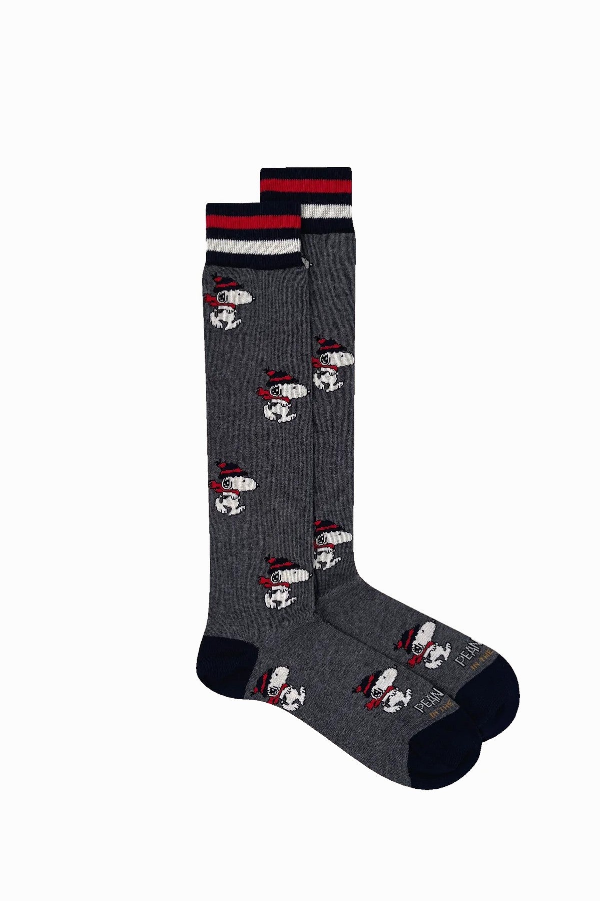 SNOOPY RUNNING ALL. GRIGIO CALZE UOMO ACCESSORI