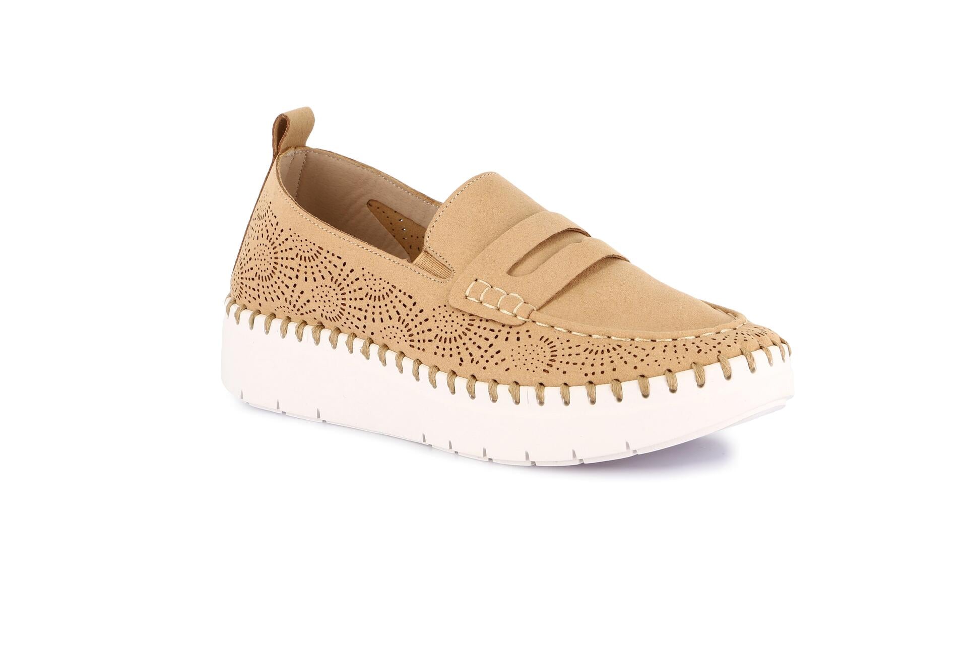SILI SC6182 SABBIA MOCASSINO DONNA