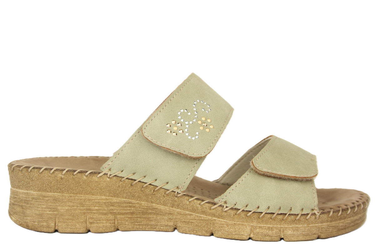 PALO CI3100 SALVIA CIABATTA SANDALO DONNA