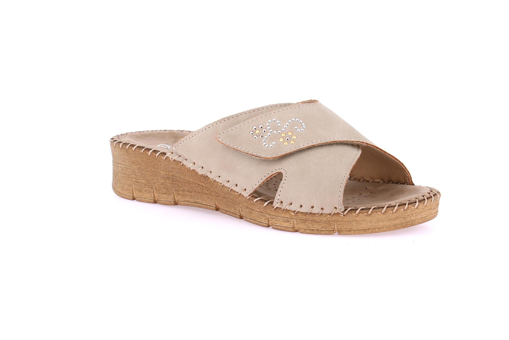 PALO CI3099 TAUPE CIABATTA SANDALO DONNA
