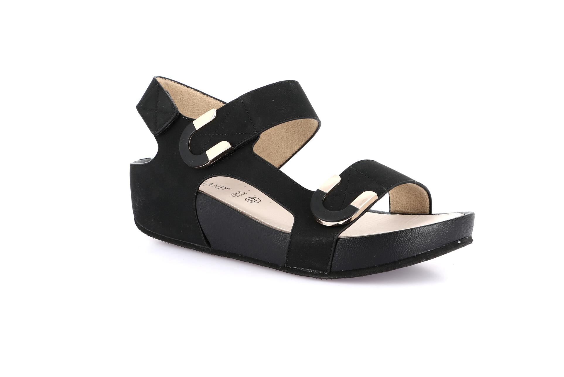 DIRA SA1996 NERO SANDALO DONNA