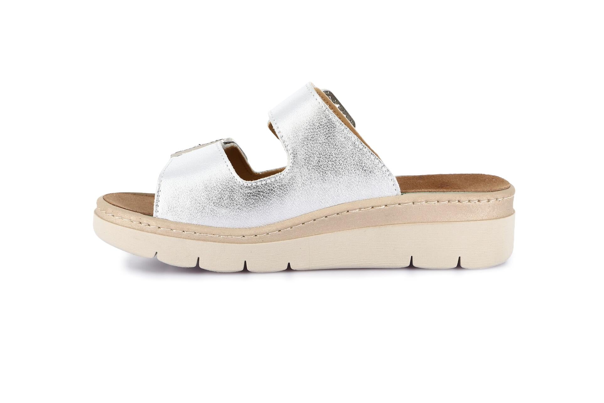 MOLL CE0774 PLATINO CIABATTA SANDALO DONNA
