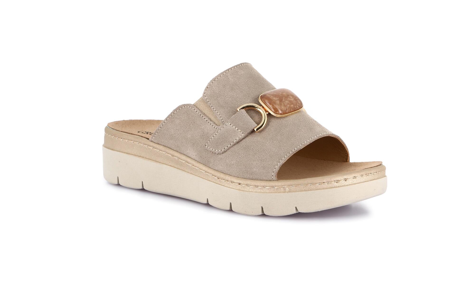 MOLL CE0481 BEIGE CIABATTA SANDALO DONNA