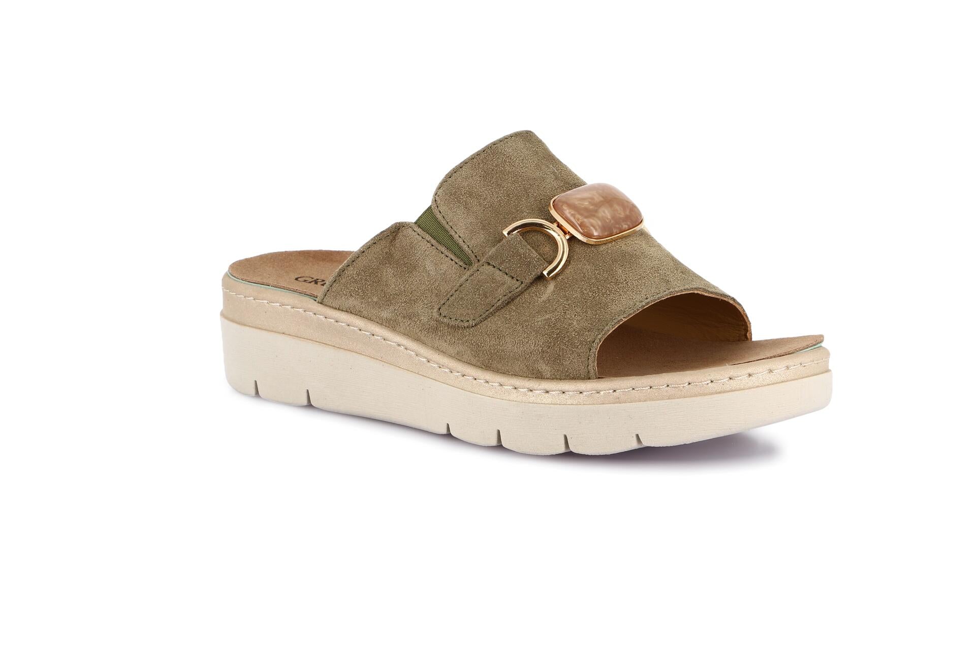 MOLL CE0481 OLIVA CIABATTA SANDALO DONNA