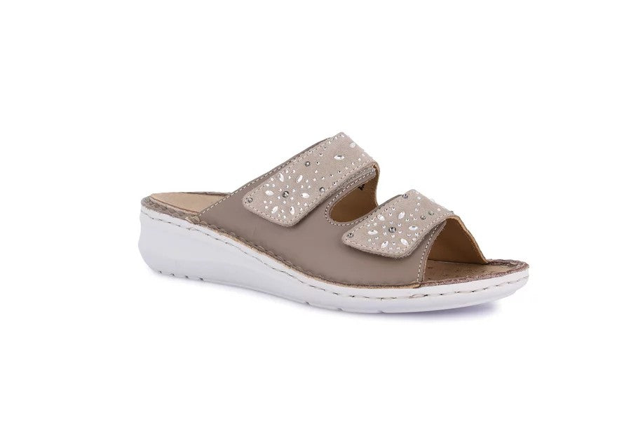 DAMI CE0772 TAUPE CIABATTA SANDALO DONNA