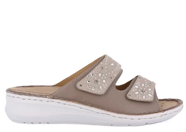 DAMI CE0772 TAUPE CIABATTA SANDALO DONNA