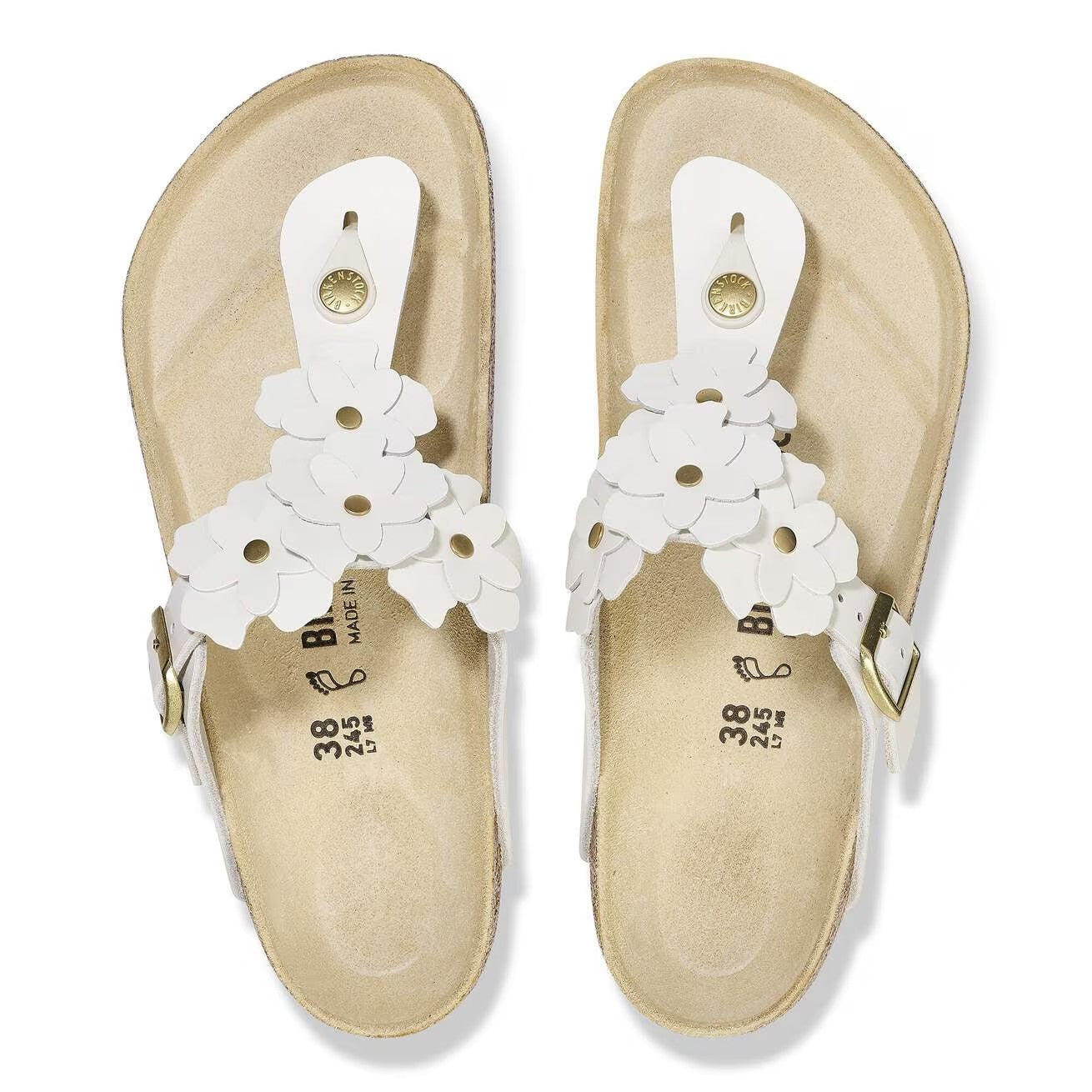 GIZEH FLOWERS BIANCO INFRADITO UNISEX CALZATURE
