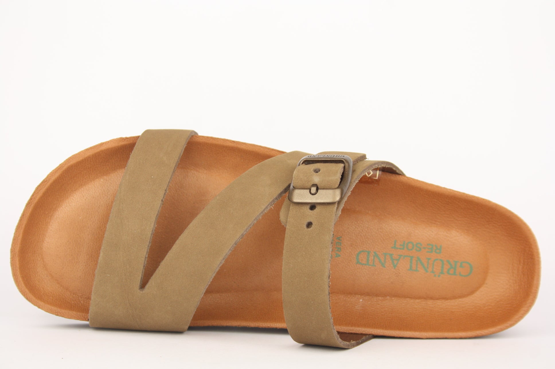LEFT CB0540 MARRON CIABATTA SANDALO DONNA