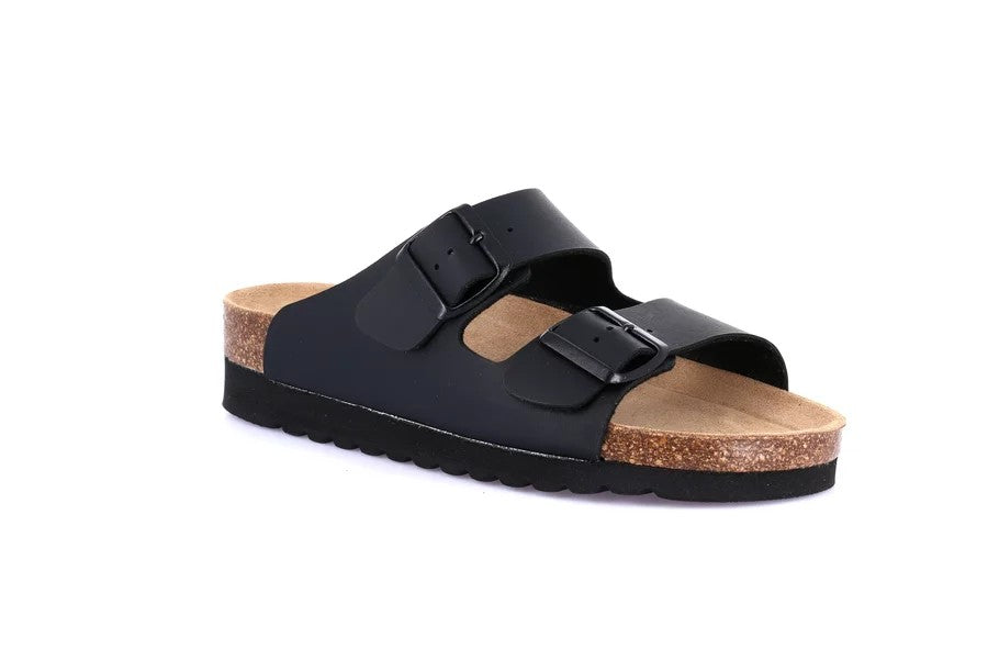 HOLA CB2445 NERO CIABATTA SANDALO DONNA